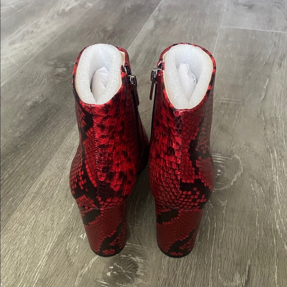 Vince Camuto Sanstan Retro Python Print Bootie - image 4